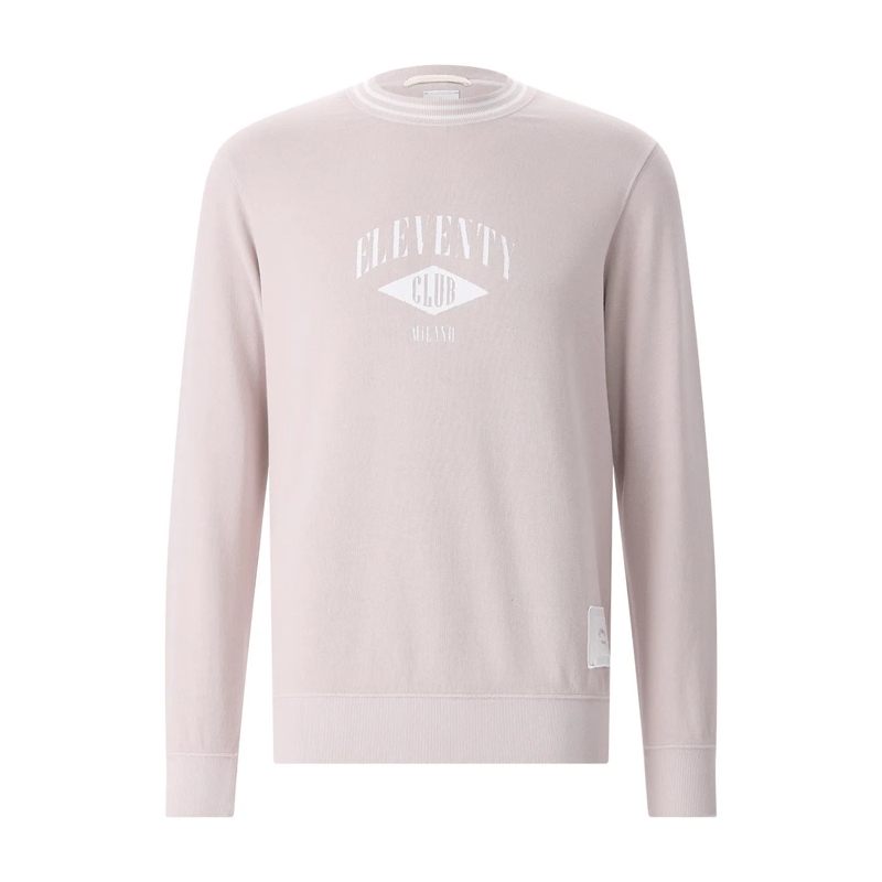 Eleventy  Sweatshirt mit Logo pink