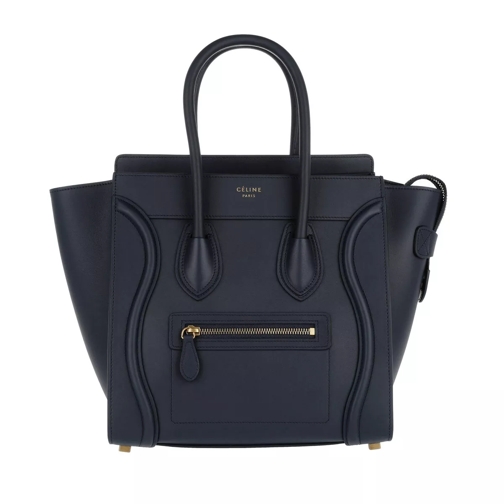 Celine Micro Luggage Calf Leather Tote Ink Tote