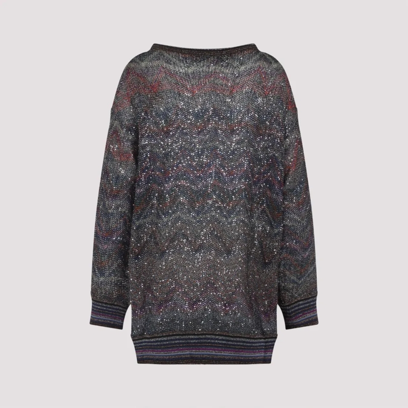 Missoni Vest Loose Fit V-Neck Sweater Multicolor(Image 2)