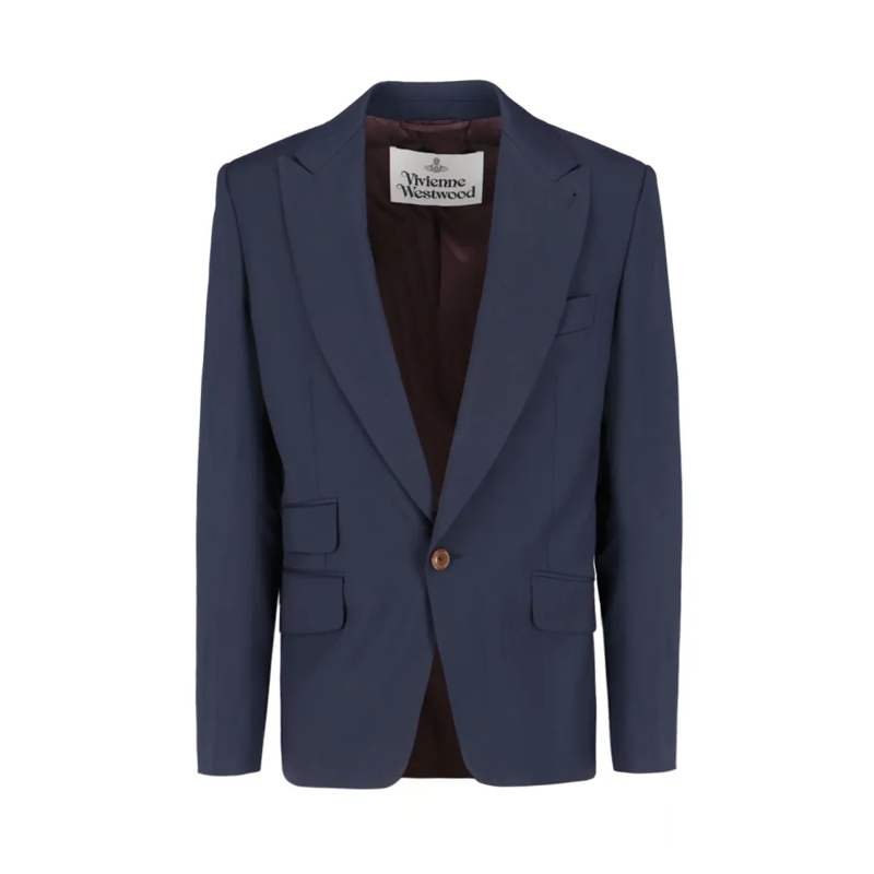 Vivienne Westwood Blazer Virgin 'One Button' Blazer – Navy Blue