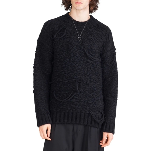 Isabel Benenato Sweatshirts Pull Noir �pais Alpaga poly Isabel Benenato Homme  schwarz