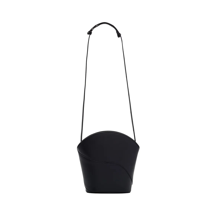 Black shoulder bag with zip online