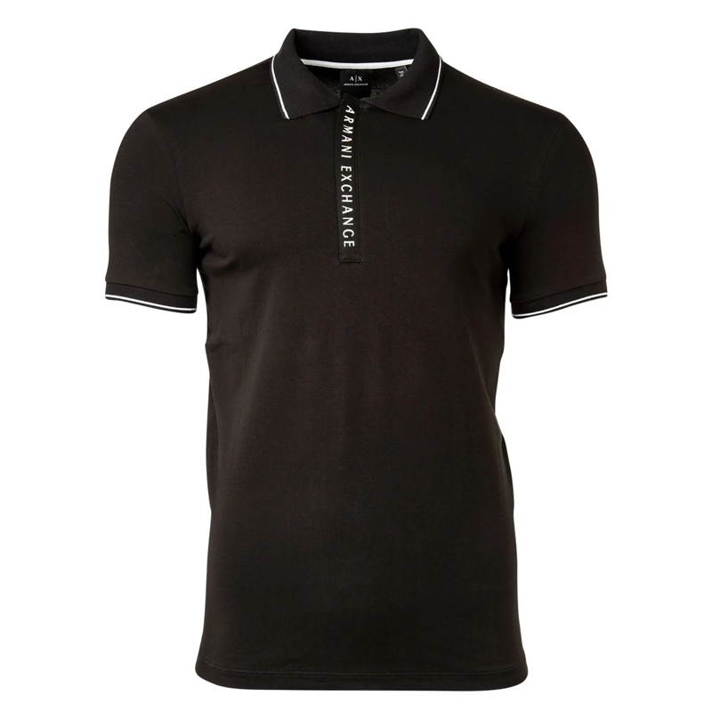 Armani Exchange Polohemd Armani Exchange A|X ARMANI EXCHANGE Herren Poloshi schwarz