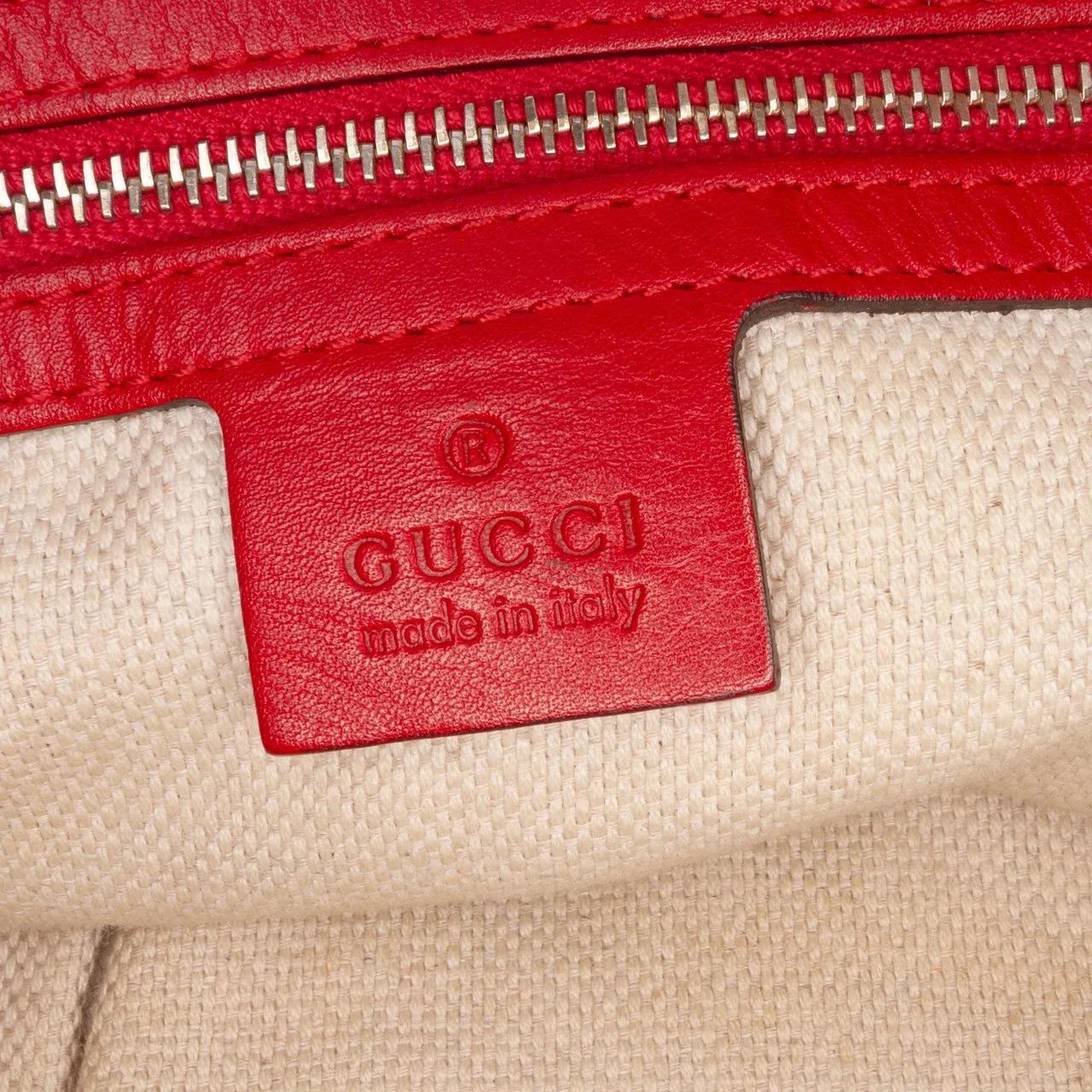 Thumbnail - Gucci Hobo Bags - Medium Guccissima Valentine Top Handle Bag - Gr. unisize - in Rot - für Damen