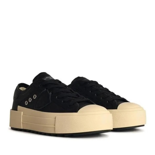 Philippe Model Paris' Black Leather Sneakers Black lage-top sneaker