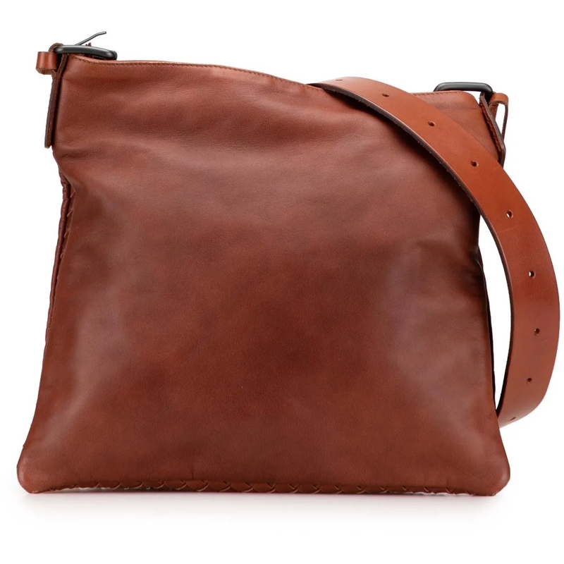 Bottega Veneta Schultertasche Intrecciato Trimmed Nappa Crossbody braun