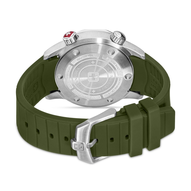 Swiss Military Hanowa Quarzuhr Quarzuhr Breakwater- 3 Zeiger Uhr- Wasserbestän grün(Image 3)