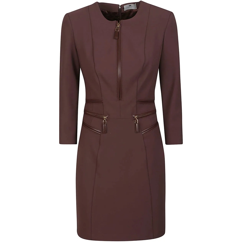Elisabetta Franchi Midikleid Dress Brown braun