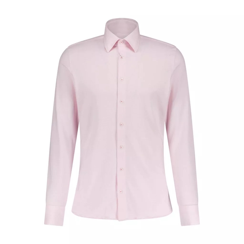 fakts  Slim-Fit Baumwollhemd Dunkelblau