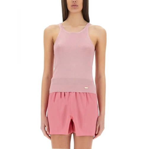 Tom Ford Blusen Silk Knit Tank Top Pink