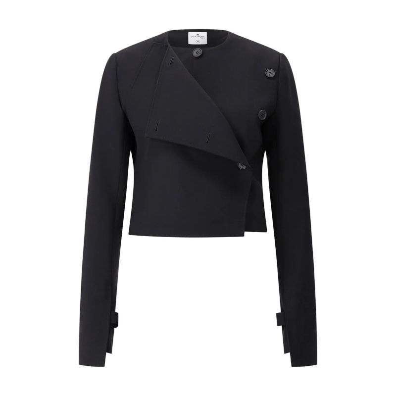 Courrèges Blazer Cropped Blazer Schwarz