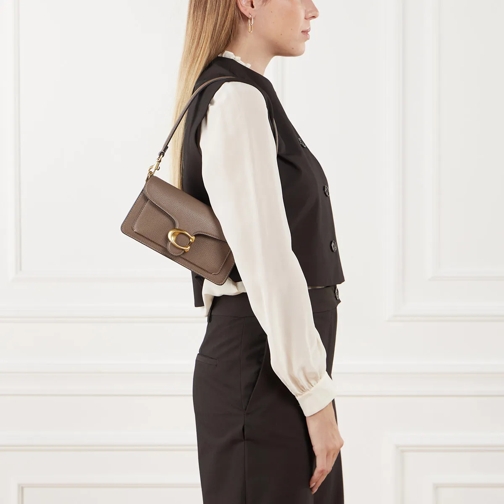 Coach Cartable Polished Pebble Leather Tabby Shoulder Bag 20 Refr Dark Stone (Image 2)