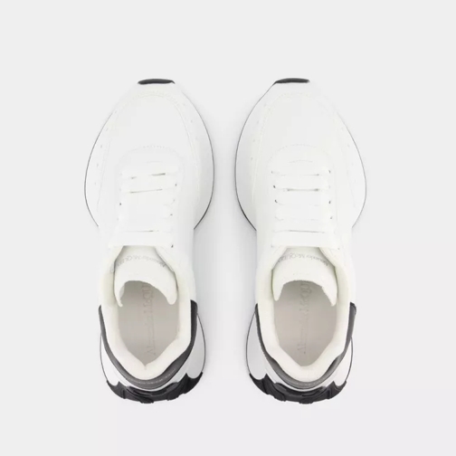 Alexander McQueen sneaker basse Sprint Runner Sneakers - Leather - White/Black White (Image 4)