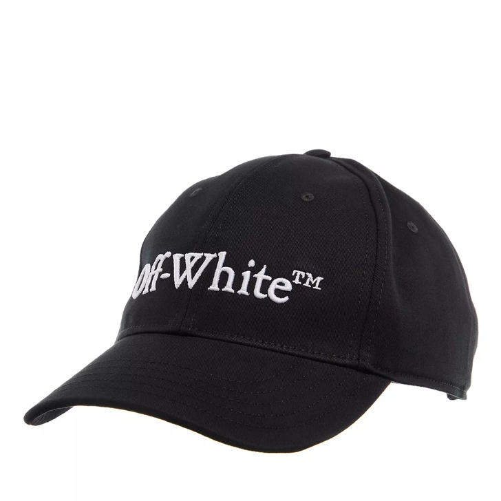 Off White Drill Logo Bksh Baseball Cap Black White Baseball Kappe