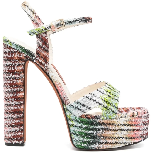 Missoni Sandale Sandals Verde Lurex mehrfarbig