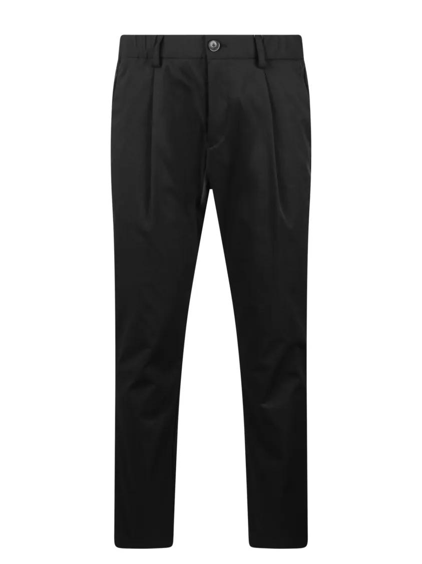 Herno - Unwashed Lightweight Scuba Pants - Größe L - schwarz