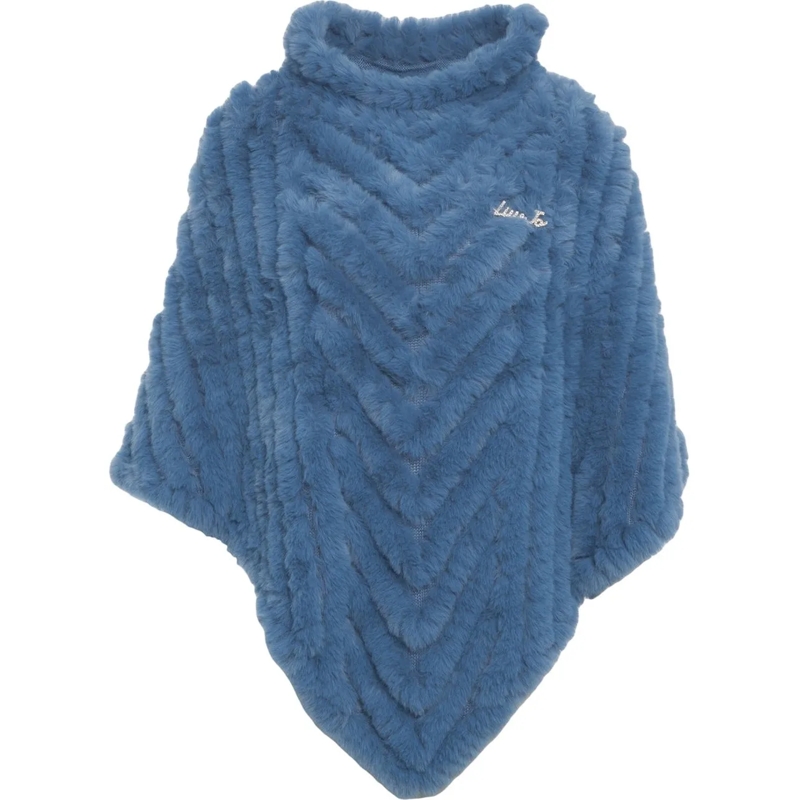 LIU JO Veste de transition Faux fur cape blau
