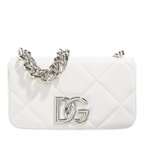 Dolce&Gabbana Logo Shoulder Bag White Sac à bandoulière