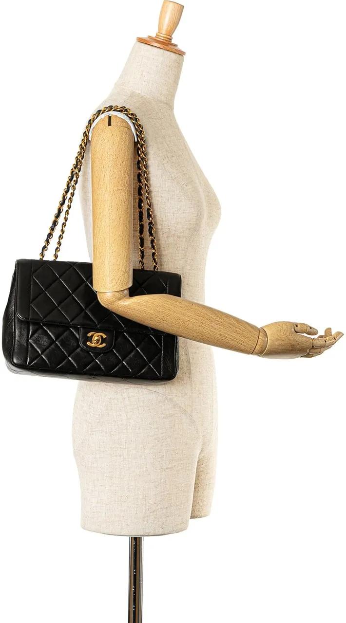 Thumbnail - Chanel Hobo Bags - 1994-1996 Medium CC Quilted Lambskin Border Single - Gr. unisize - in Schwarz - für Damen