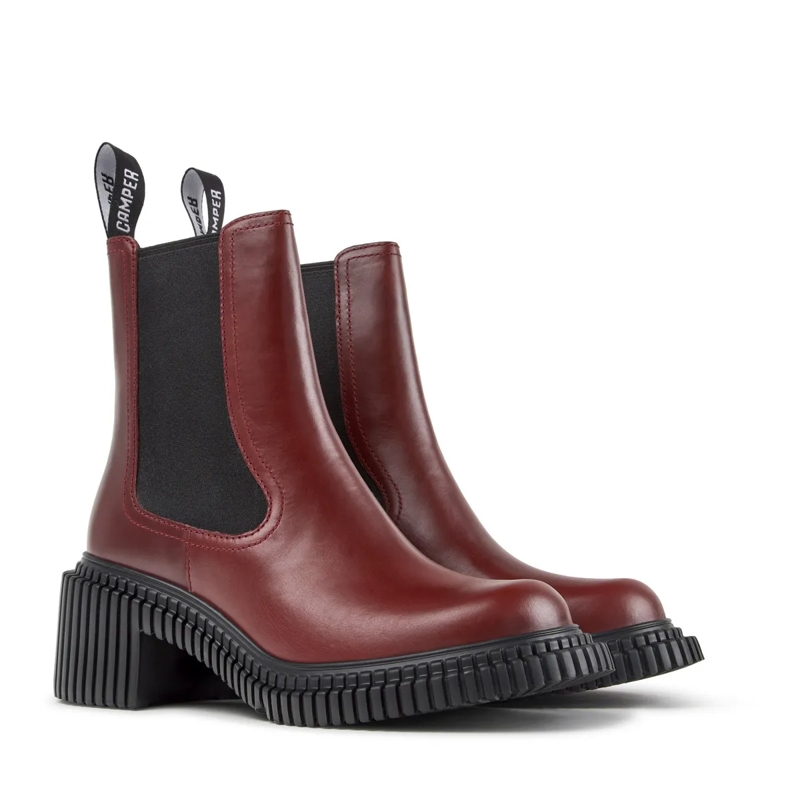 Camper Stiefel Der Pix London, Ihr leichter Wohlfühl-Absatzschuh, burgund(Image 2)