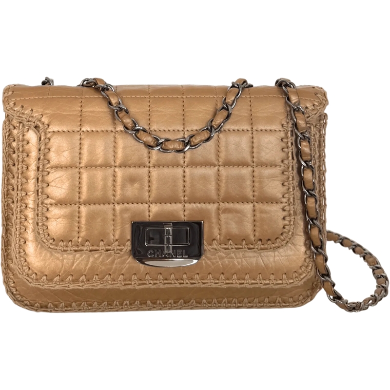 Chanel Tote Chanel Whipstitch Flap Bag Gold / good gold