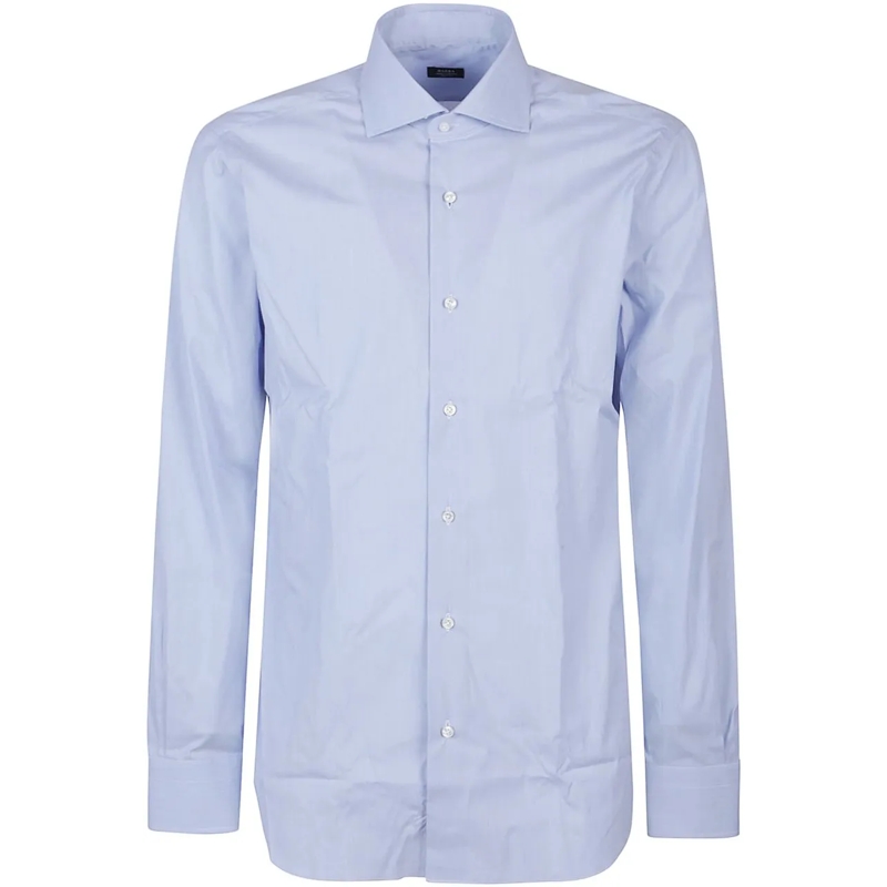 Barba Napoli Legeres Oberteil Long Sleeve Neck Shirt Blue blau