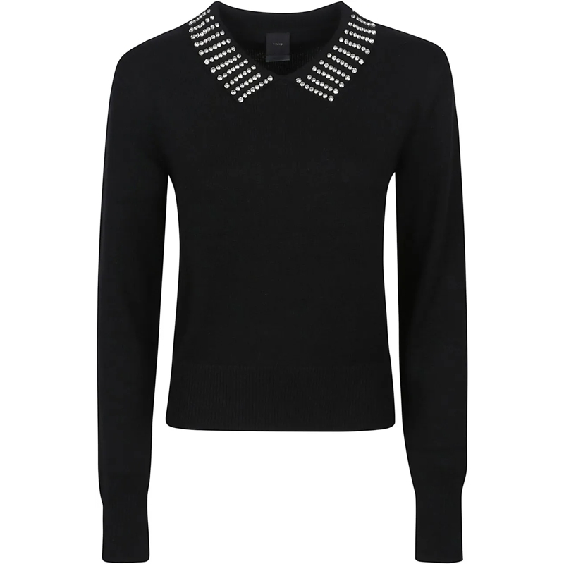 Pinko  Ventotene Polo Neck Sweater Black schwarz