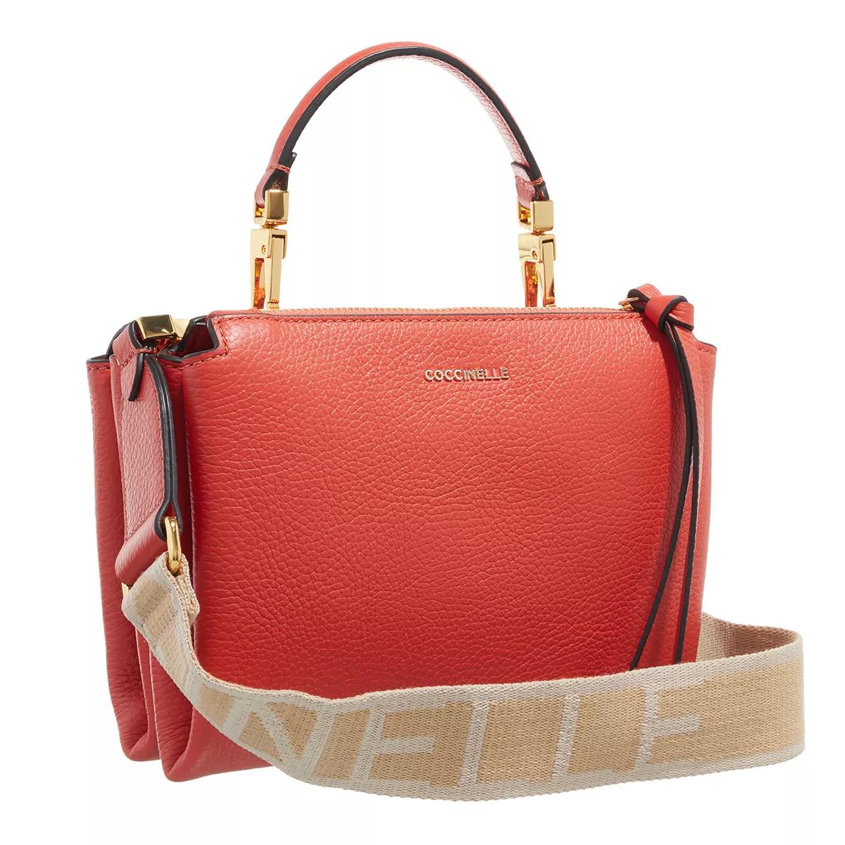 Coccinelle Arlettis Signature Tangerine Satchel