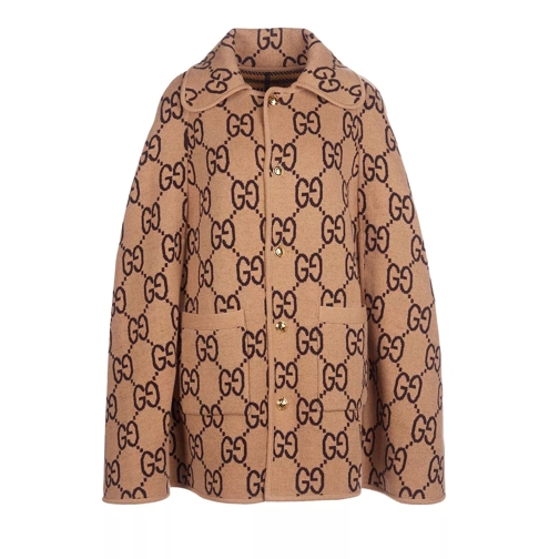 Gucci Knitwear Cape camel/brown/mix Umhang