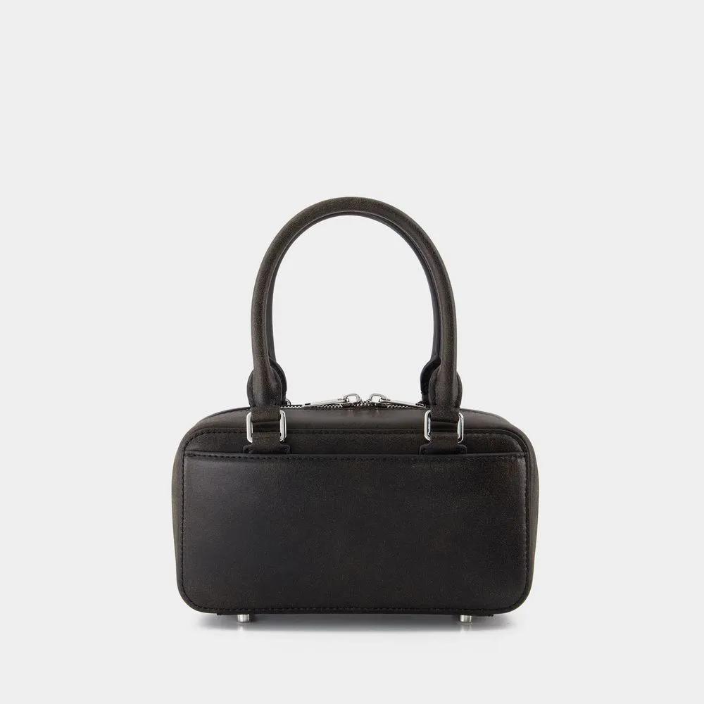 self-portrait Shoppers & Totes Mini Tote Bag Leather Black in zwart