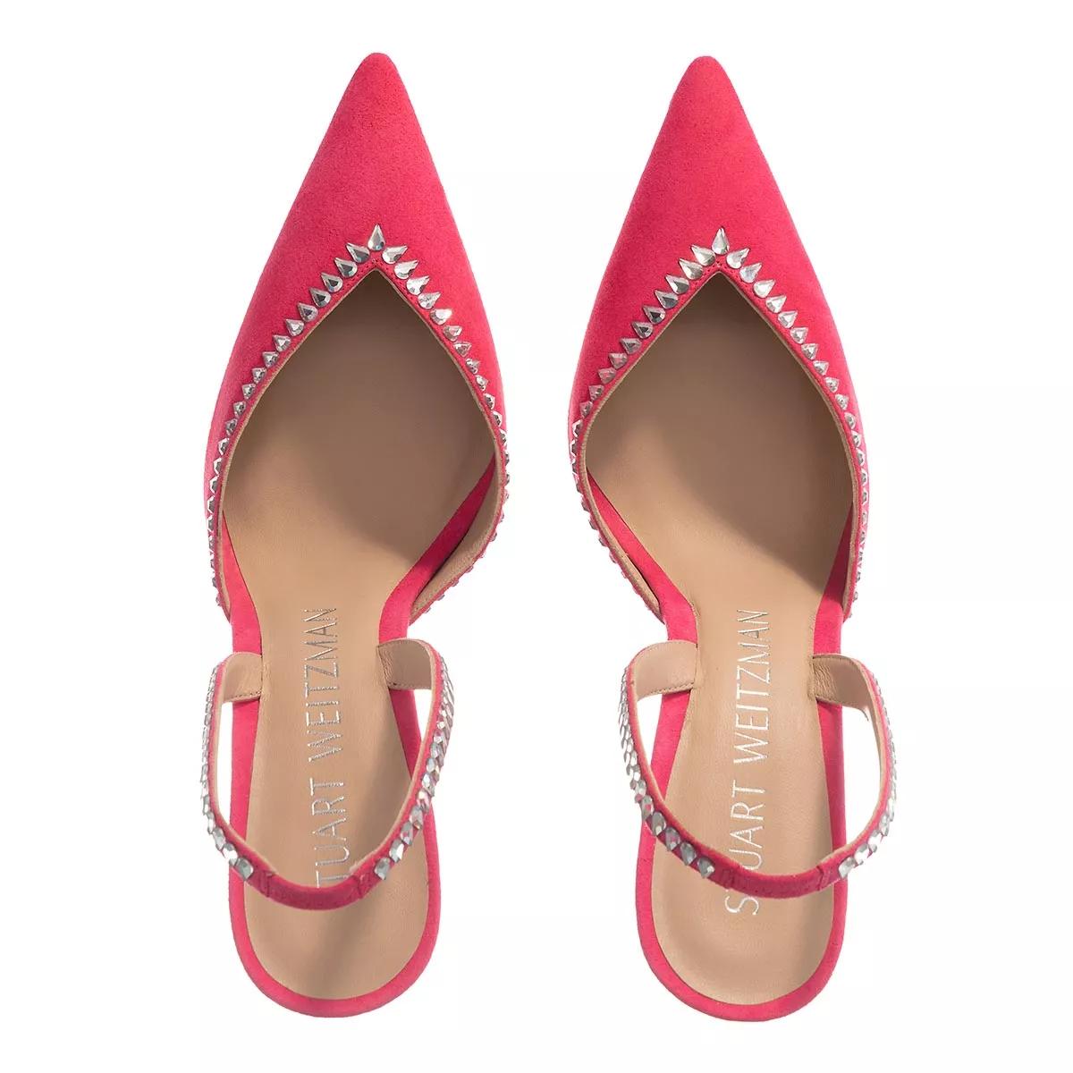 Stuart Weitzman Gemcut Xcurve 100 Slingback Pump Hot Pink | High