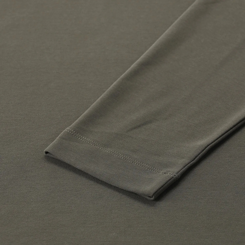 Vince T-shirt Langarmshirt aus Baumwolle grün(Image 6)