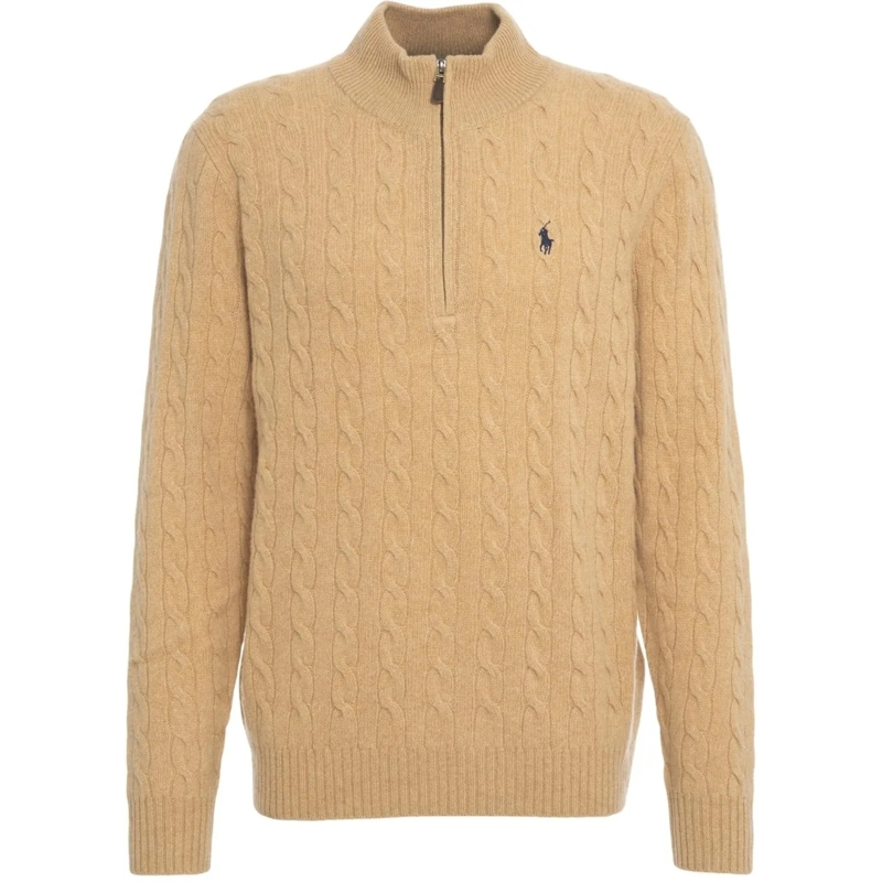 Ralph Lauren  Wool sweater with logo beige