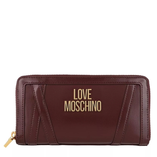 Love Moschino Wallet Vino Portemonnaie mit Zip-Around-Reißverschluss