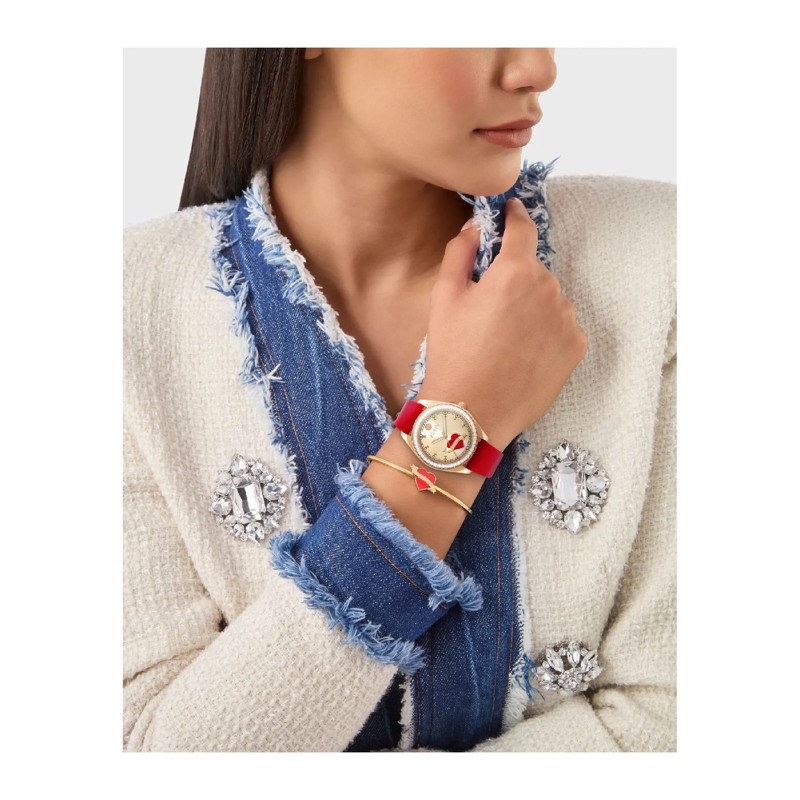 Philipp Plein Quarzuhr Quarz-Analoguhr Plein Valentine rot(Image 4)