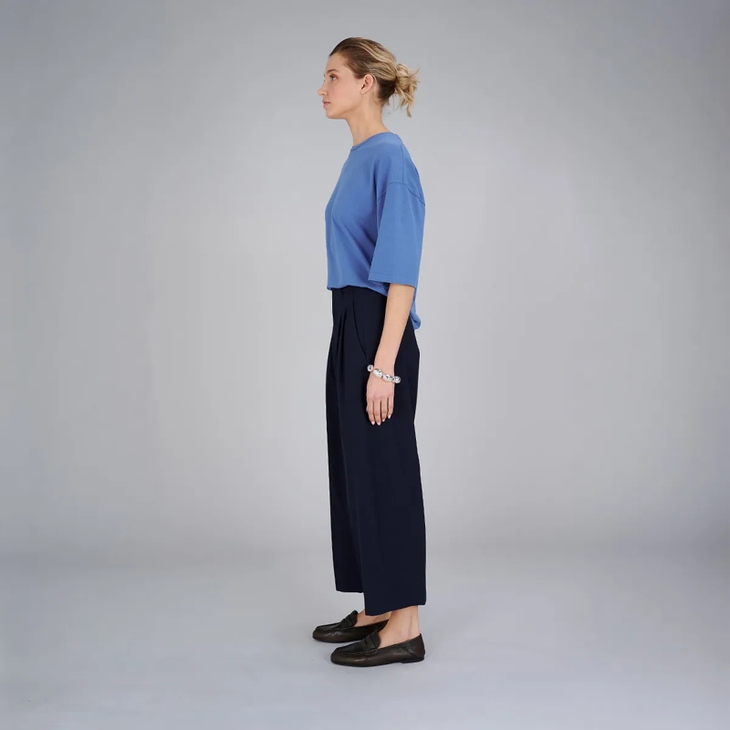 True Religion Hose - Engwerdenes, verkürztes Bein- Bund- und Bügelfa blau(Image 3)