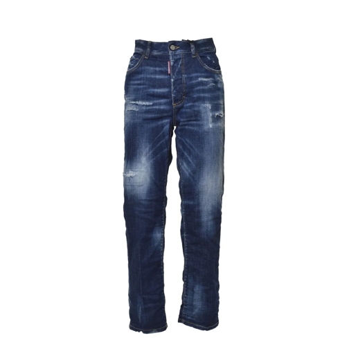 Dsquared2 Jeans Vintage Wash Effect Jeans Blue