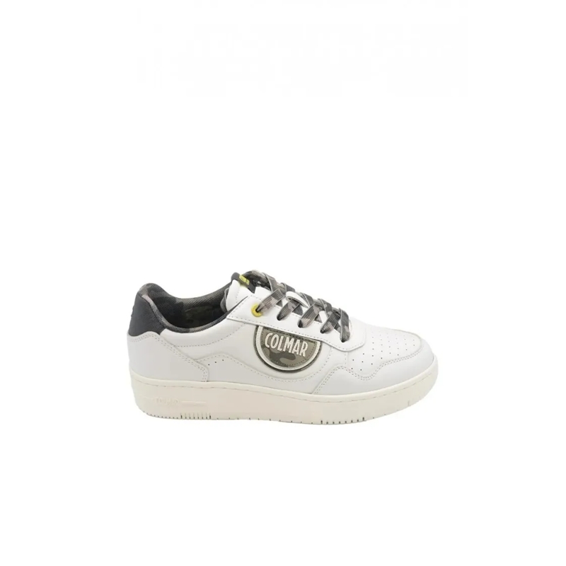 Colmar Originals Lage-top sneaker White Leather Sneakers With Camouflage Detailing White