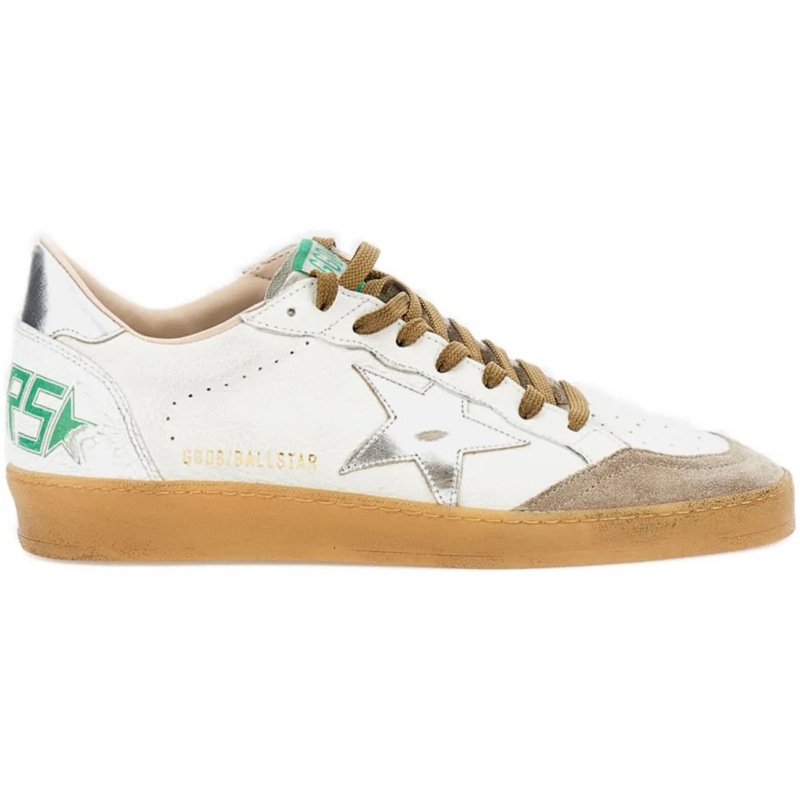 Golden Goose Low-Top-Sneaker Sneakers Whitebeigesilver silber