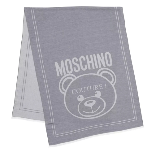 Moschino Bear Couture Scarf Charcoal Lichtgewicht Sjaal