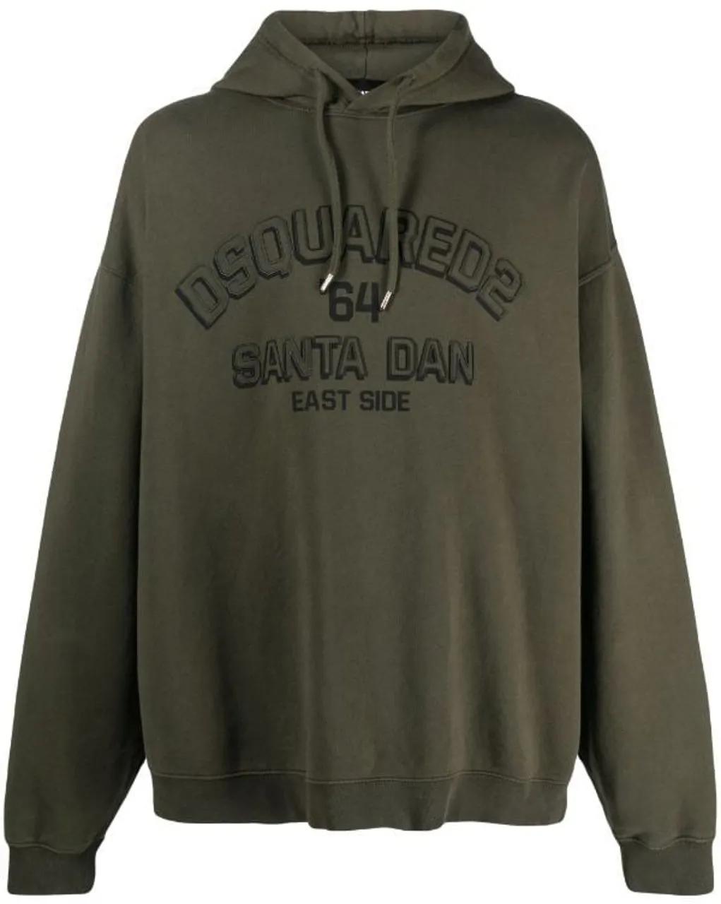 Thumbnail - Dsquared2 - logo-embossed cotton hoodie - Größe L - bunt