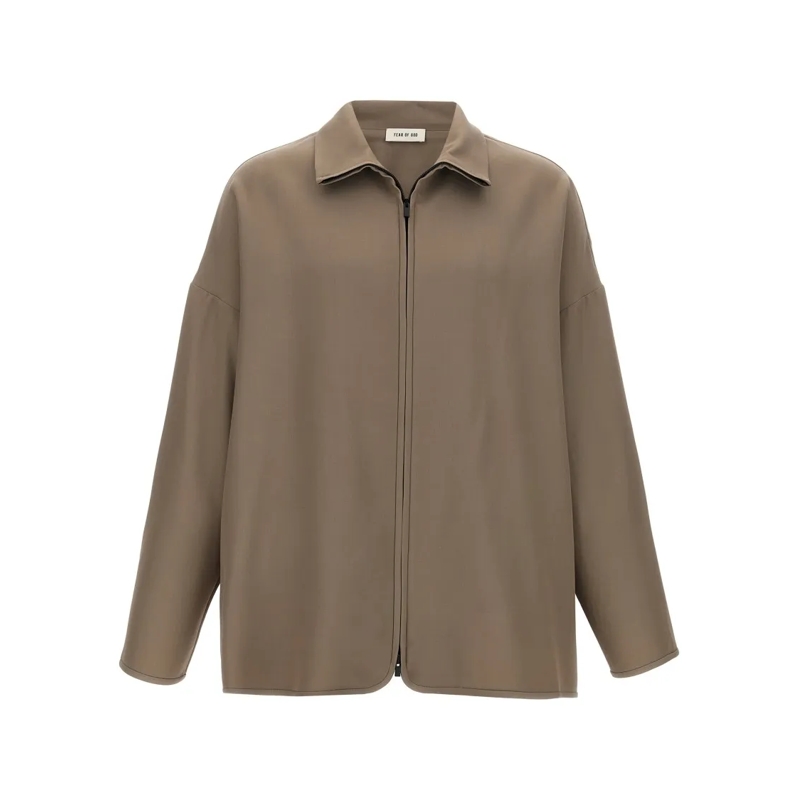 FEAR OF GOD  Oversized Virgin Wool Blend Jacket Brown