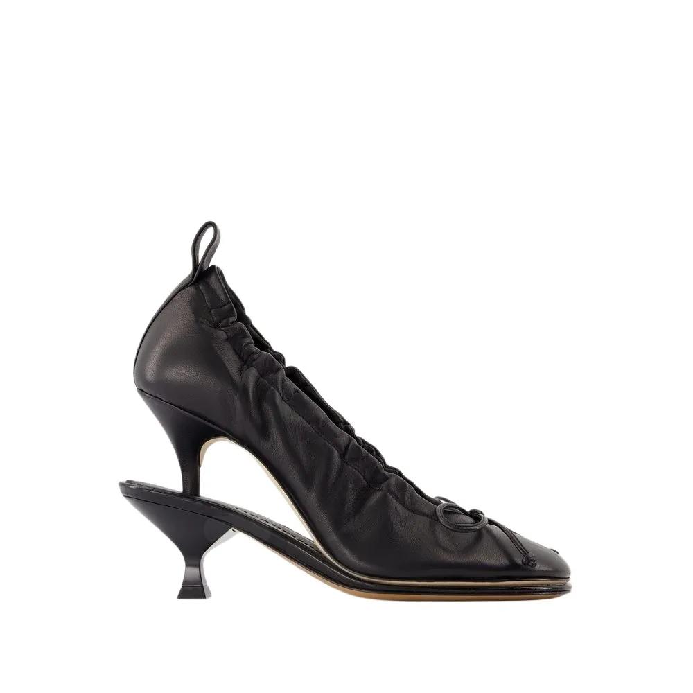 Jacquemus Pumps & High Heels - Les Doubles Ballerines Pumps - Leather - Black - Gr. 36 (EU) - in Schwarz - für Damen