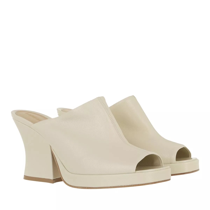 Bottega Veneta Stack Mules Ecru | Mule