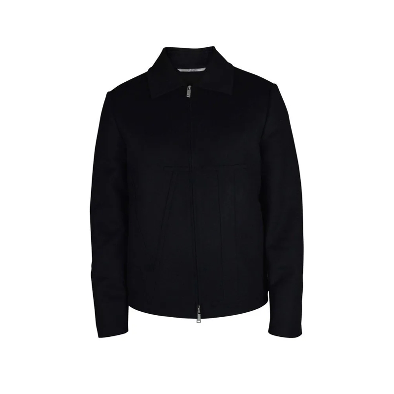 Valentino Garavani  Black Wool Jacket With Vltn Embroidery Black