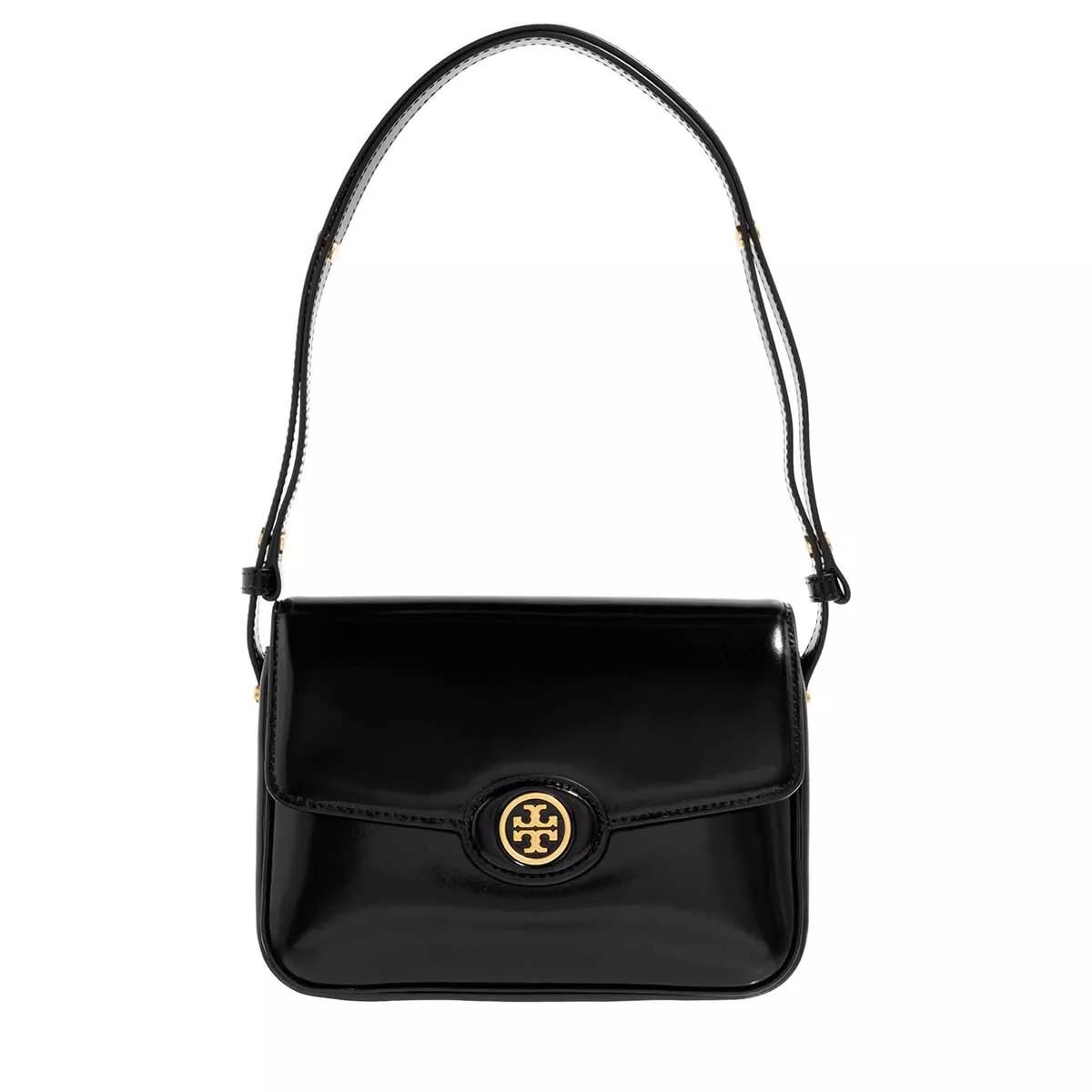 Tory Burch Robinson Perforated Colorblock Leather Shoulder Bag