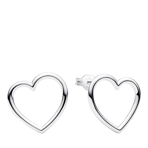 Pandora Heart sterling silver stud earrings No Color Band
