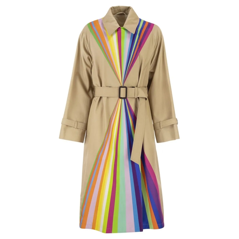 Max Mara Trenchcoat Wkspalanca - Water-Repellent Cotton Trench Coat Neutrals