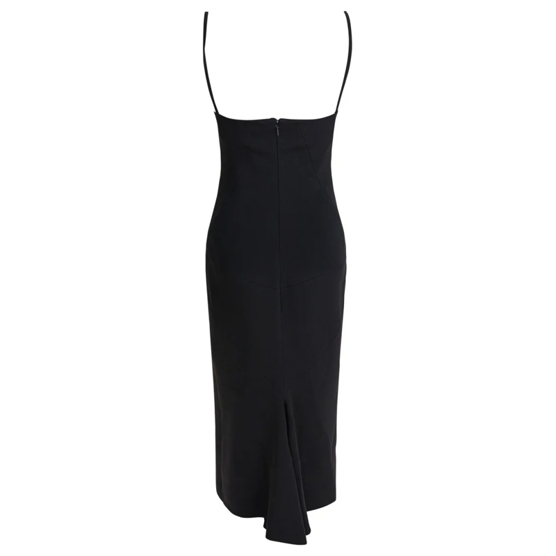Givenchy Mini-robe Draped Detail Midi Dress With Fitted Silhouette Black(Image 3)