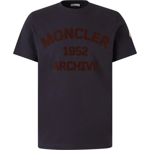 Moncler T-Shirts Cotton Logo T-shirt mehrfarbig